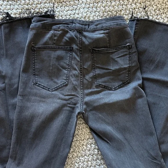 Free People Just Float On Flare Bell Bottom Jean Pant Black - Picture 7 of 8